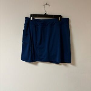 Tangerine skort womens XL navy polyester classic sport preppy NWT